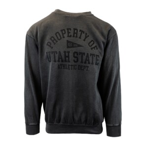 SWEATSHIRT CREW PROPERTY OF UTAH STATE ATHLETIC DEPT PENNANT MV SPORT